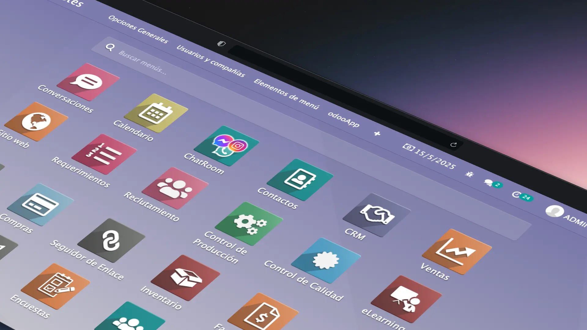 Screenshot del proyecto Odoo v13 Plastigesa E.I.R.L.